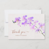 フローラウォーターカラーランキッズテラコッタ結婚ズ サンキューカード (正面)