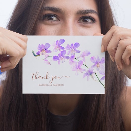 フローラウォーターカラーランキッズテラコッタ結婚ズ サンキューカード