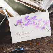 フローラウォーターカラーランキッズテラコッタ結婚ズ サンキューカード