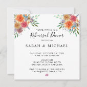 フローラウォーターカラーリハーサルディナー招待状 招待状 (正面)