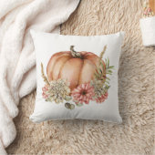 フローラウォーターカラー秋秋カボチャ クッション (ブランケット)