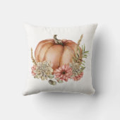 フローラウォーターカラー秋秋カボチャ クッション (裏面)