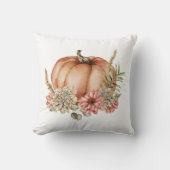 フローラウォーターカラー秋秋カボチャ クッション (正面)