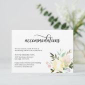 フローラウォーターカラー結婚クリームズアコモデーションカード エンクロージャーカード (スタンド正面)