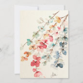 フローラウォーターフォールフラットシンパンスカード サンキューカード (正面)