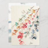 フローラウォーターフォールフラットシンパンスカード サンキューカード (正面/裏面)