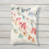 フローラウォーターフォール16"x12"アクセントピロー アウトドアクッション (裏面(縦))