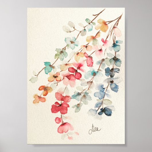 フローラウォーターフォールPremium Canvasポスター(5 x 7) ポスター (正面)