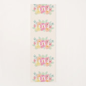 フローラウォーター色デザインラブ ヨガマット (正面)