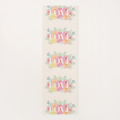 フローラウォーター色デザインラブ ヨガマット (裏面)