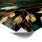 フローラウォールアートキャンバスプリント ポスター (コーナー)