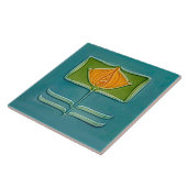 フローラウォールデコールアールヌーボーヴィンテージデコセラミック タイル (側面)