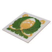 フローラウォールデコールアールヌーボーヴィンテージドイツデコ タイル (側面)