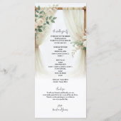 フローラウッドアーチグリーンリーバラ結婚式 プログラム (裏面)