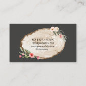 フローラウッドスライスイベント計画名刺 名刺 (裏面)