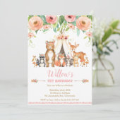 フローラウッドランドアニマルズフォレスト第1バースデーガール 招待状 (スタンド正面)