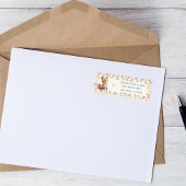 フローラウッドランドキツネベビーシャワー差出人住所ラボ ラベル