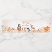 フローラウッドランド動物の赤ちゃんシャワー ペットボトルラベル (シングルラベル)