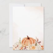 フローラウッドランド動物の赤ちゃんシャワー 招待状 (裏面)