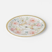 フローラウッドランド森キツネベビーシャワー誕生日 ペーパープレート (アングル)