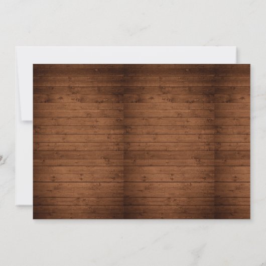 フローラウッ素朴ドサプライズ招待状 招待状 (裏面)