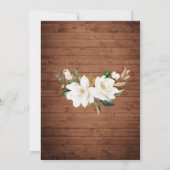 フローラウッ素朴ドストリングライトレースメイソンジャーズ 招待状 (裏面)