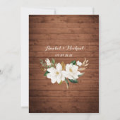 フローラウッ素朴ドストリングライトレースメイソンジャーズ 招待状 (裏面)