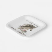 フローラウマランチベビーシャワー ペーパープレート (傾斜あり)