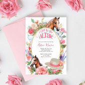 フローラウマンドカクテルダービーブライダルシャワー 招待状