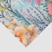 フローラウミガメとピンクの花 薄葉紙 (詳細)