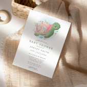 フローラウミガメ航海の海魚の赤ちゃんシャワー 招待状