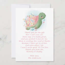 フローラウミガメ赤ちゃんシャワー サンキューカード