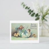 フローラエッグシェルボートヴィンテージ ポストカード (スタンド正面)