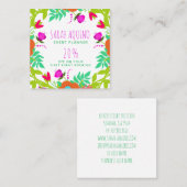 フローラエッジ開花ガーデンビジネスプロモーション 割引カード (正面/裏面)