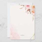 フローラエッセンス宗教招待状 招待状 (裏面)