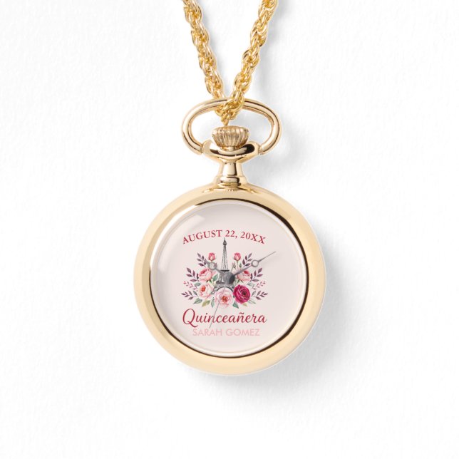 フローラエッフェルタワーキンセアニェラ 腕時計 (正面)