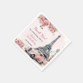 フローラエッフェルタワーパリ1st誕生日パーティー スタンダードカクテルナプキン (角)