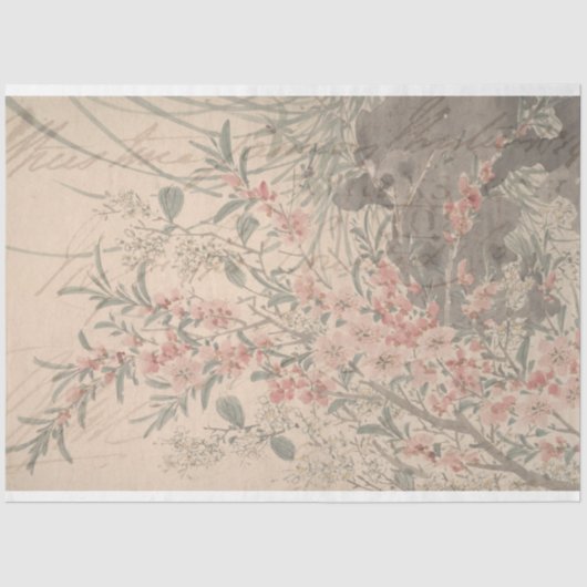 フローラエフェメラ家具デクページ紙 薄葉紙 (正面)