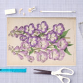 フローラエフエマデコップパープルフランスのフラワーティ 薄葉紙 (クラフト)