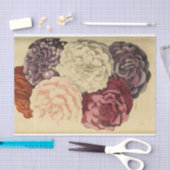 フローラエフエマデコップパープルホワイトピンク 薄葉紙 (クラフト)