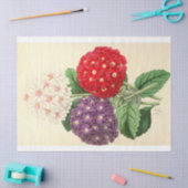 フローラエフエマデコップピンクホワイトパープル 薄葉紙 (クラフト)