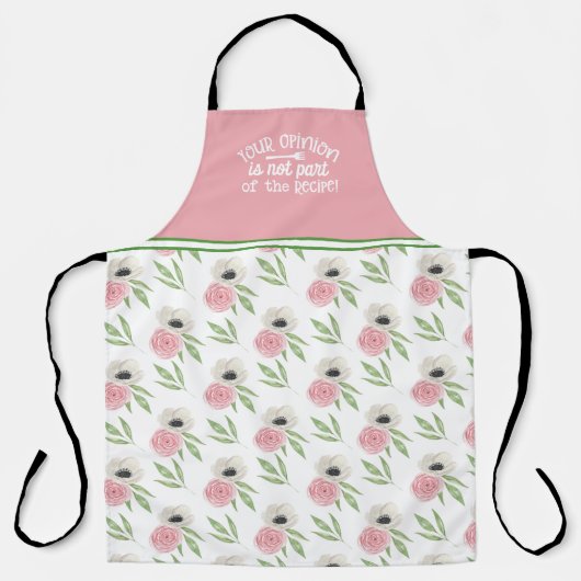 フローラエプロンの一部ではないレシピ エプロン (正面)