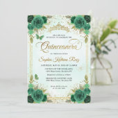 フローラエメエレガントラルドグリーングラム金ゴールドキンセアニラ 招待状 (スタンド正面)