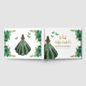 フローラエメラルドグリーンドレス誕生日キンセアニェラ ゲストブック (全面)