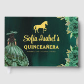 フローラエメラルドグリーンドレス誕生日キンセアニェラ ゲストブック (正面)