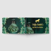 フローラエメラルドグリーンドレス誕生日キンセアニェラ ゲストブック (全面)