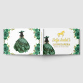 フローラエメラルドグリーンドレス誕生日キンセアニェラ ゲストブック (全面)