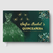 フローラエメラルドグリーンドレス誕生日キンセアニェラ ゲストブック (正面)
