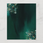 フローラエメラルドグリーンドレス誕生日キンセアニェラ チラシ (裏面)