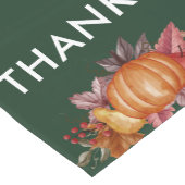 フローラエメラルドグリーン感謝祭ディナー ショートテーブルランナー (コーナー)